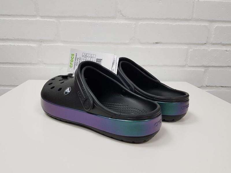 Чоловічі Crocs Crocband Iridescent Band Clog Black — фото 6