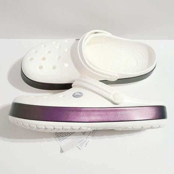 Чоловічі Crocs Crocband Iridescent Band Clog White — фото 2