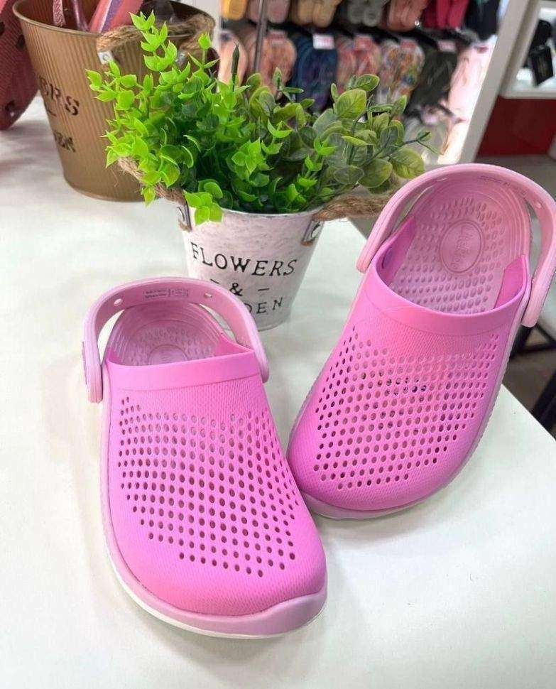 Дитячі Crocs для дівчинки Kids LiteRide 360 Clog Taffy Pink / Ballerina — фото 6