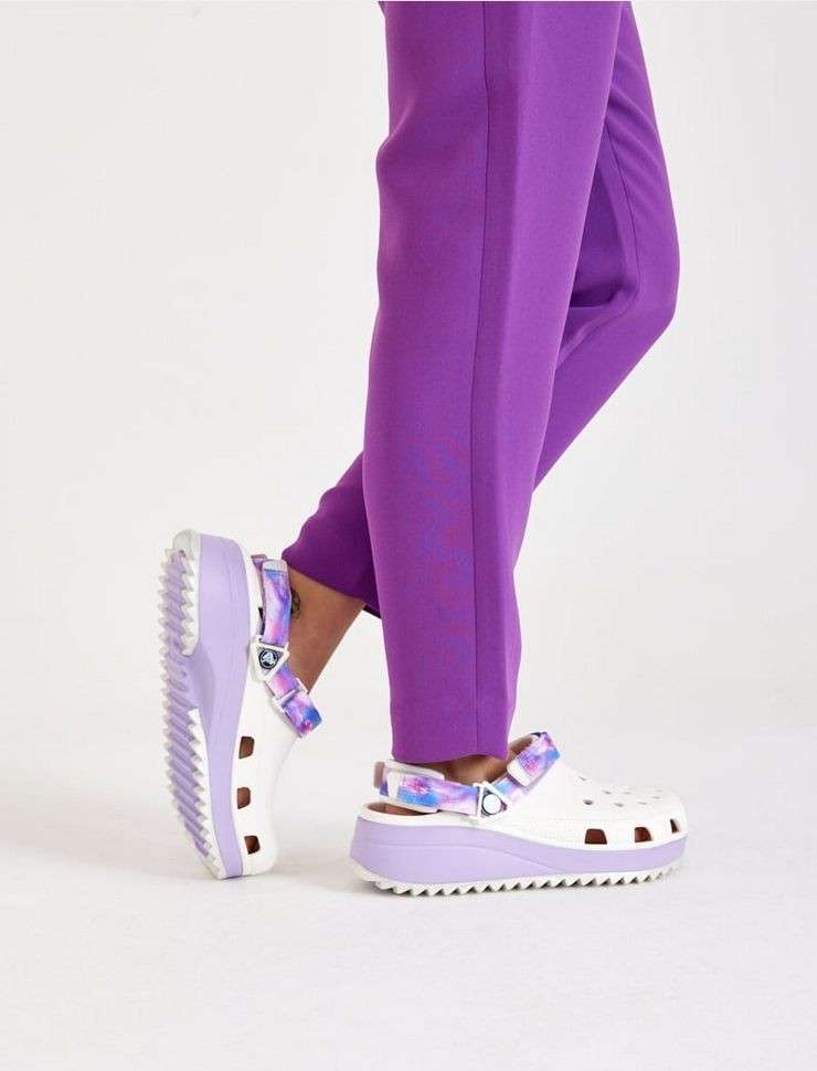 Жіночі Crocs Classic Hiker Dream Clog White/Lavender — фото 3