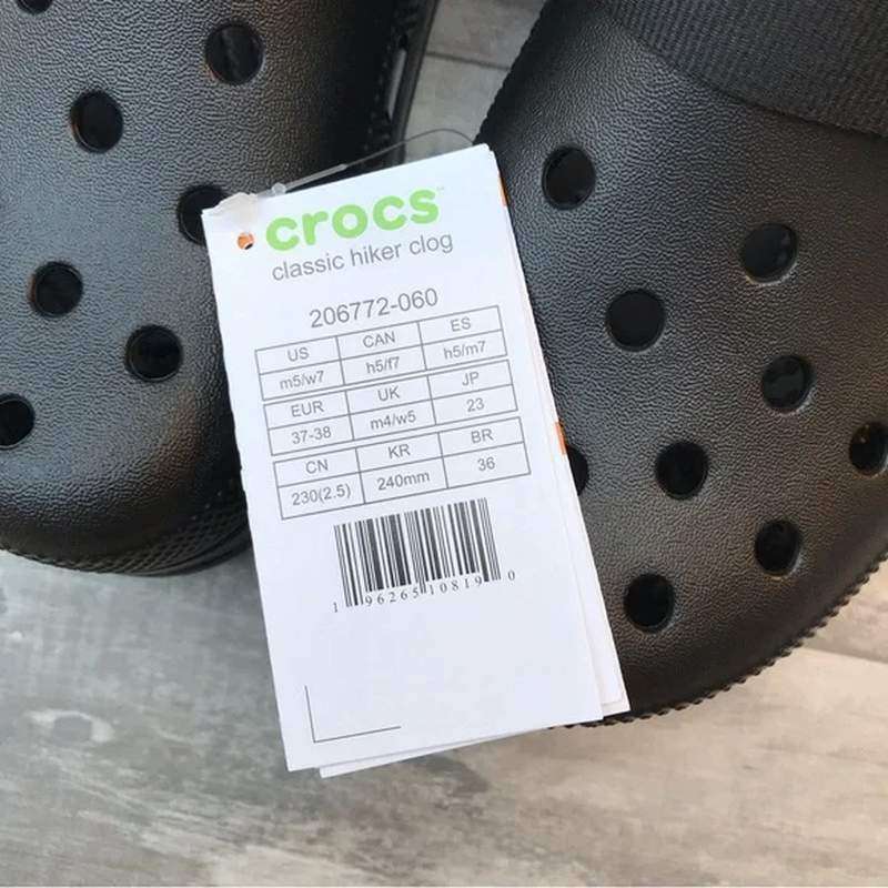 Crocs Classic Hiker Clog Black/Black — фото 9