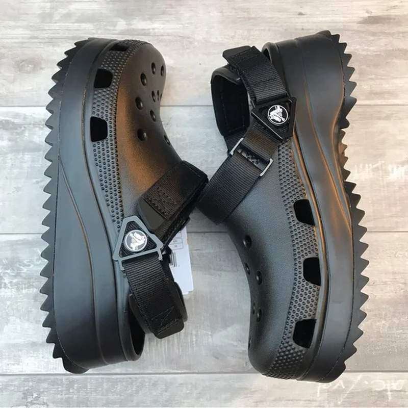 Crocs Classic Hiker Clog Black/Black — фото 10