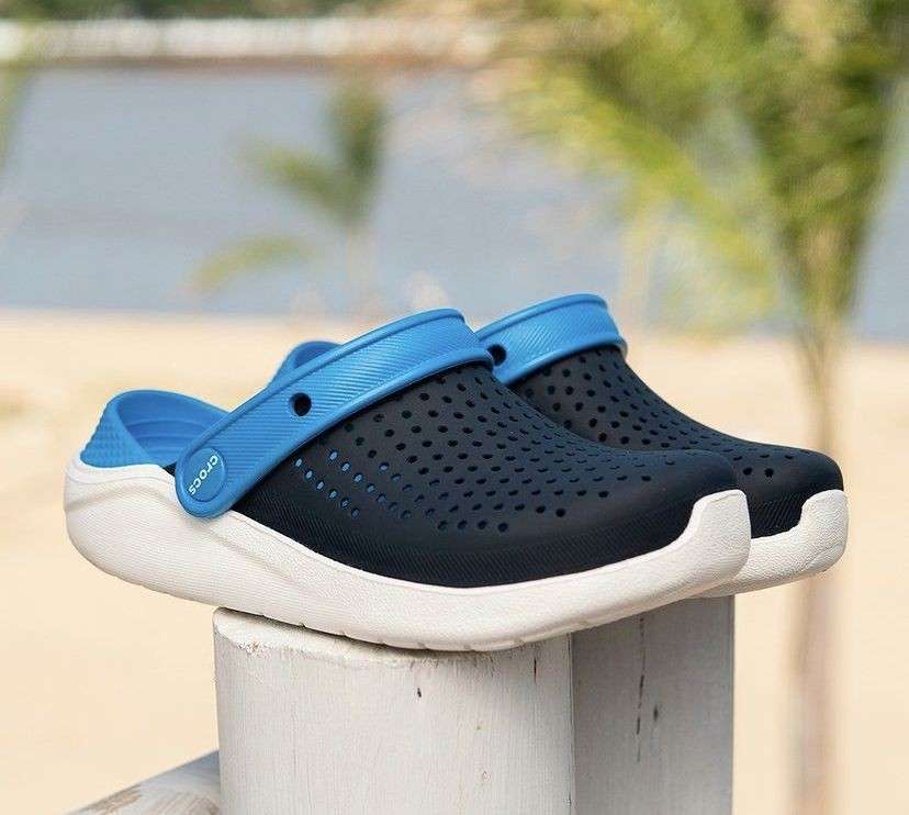 Дитячі Crocs-сабо для хлопчика Crocs Literide Clog Kids Navy/White — фото 3