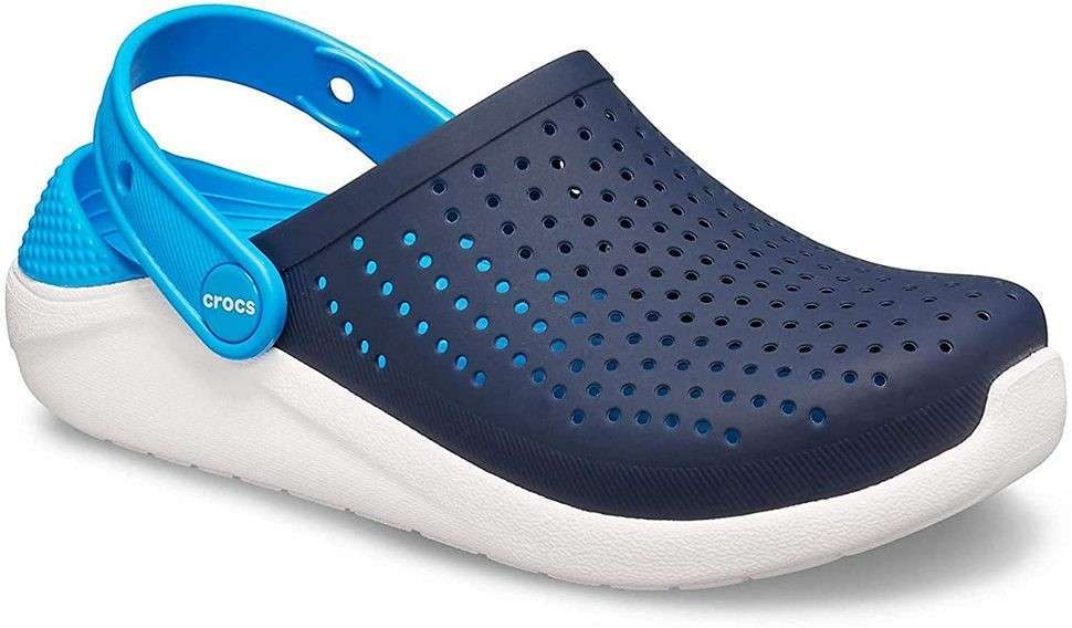 Дитячі Crocs-сабо для хлопчика Crocs Literide Clog Kids Navy/White — фото 9