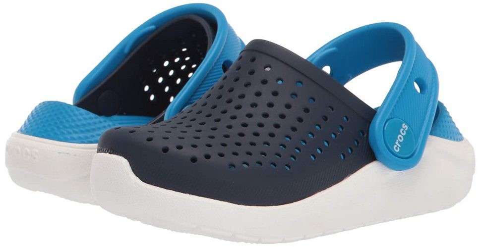 Дитячі Crocs-сабо для хлопчика Crocs Literide Clog Kids Navy/White — фото 10