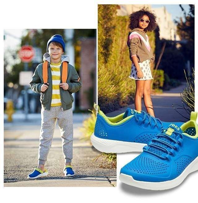 Дитячі Crocs-кросівки для дівчинки Crocs Literide Pacer Kids Bright Cobalt/Citrus — фото 8