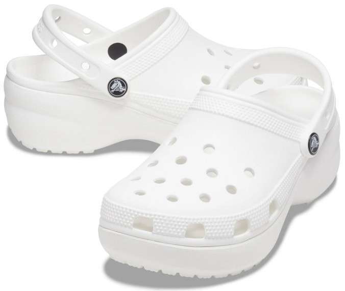 Жіночі Crocs Women's Classic Platform Clog White — фото 1