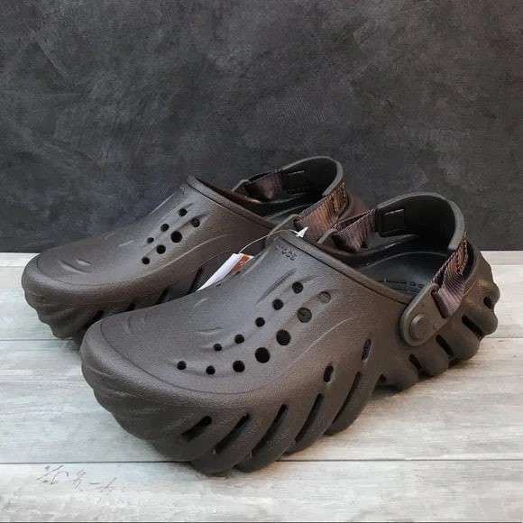 Чоловічі Crocs Echo Clog Brown Espresso — фото 8