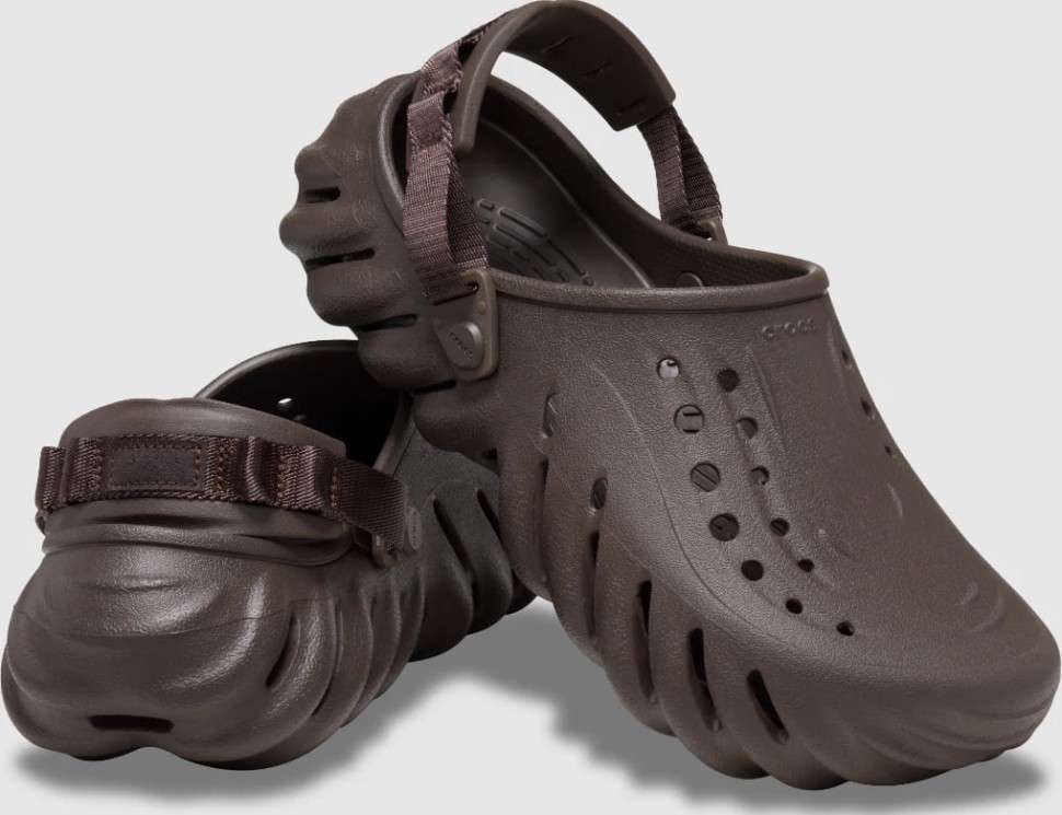 Чоловічі Crocs Echo Clog Brown Espresso — фото 9