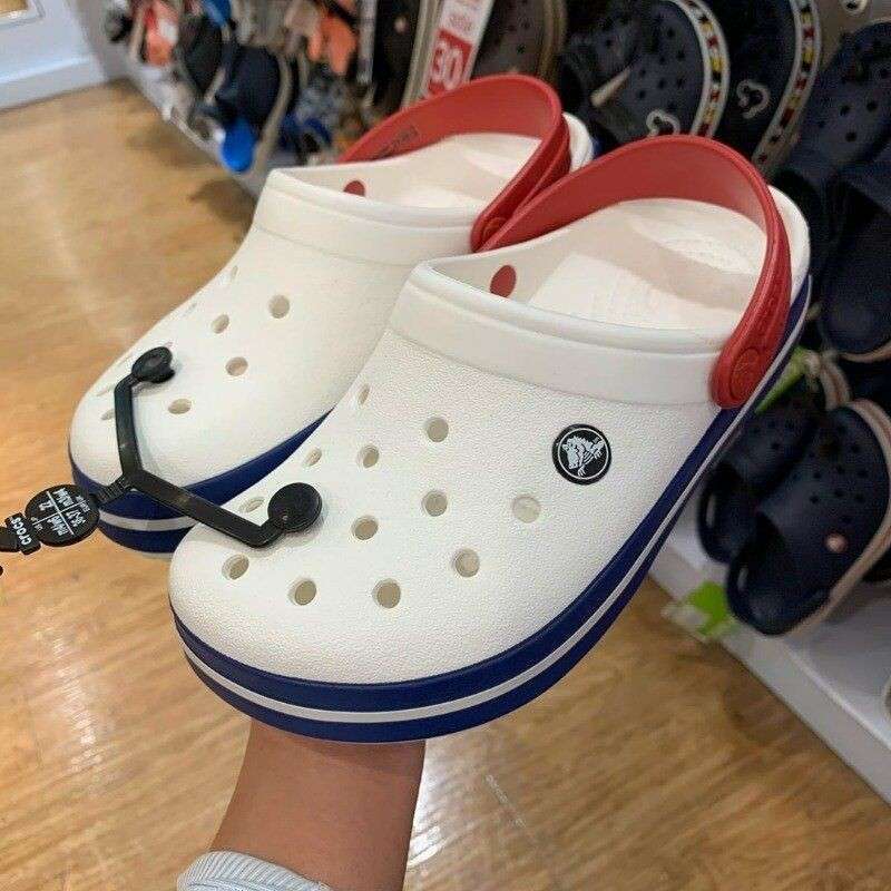 Crocs Крокбенд Клог Білі з Блакитним Crocband White Blue Clog — фото 2
