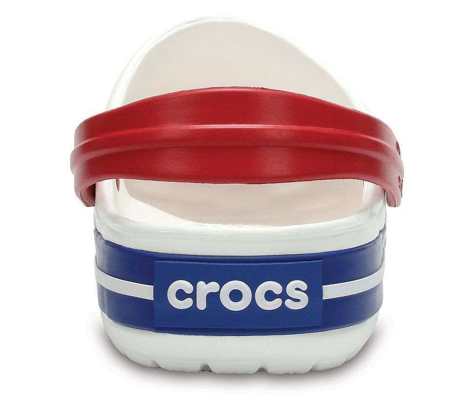 Crocs Крокбенд Клог Білі з Блакитним Crocband White Blue Clog — фото 15