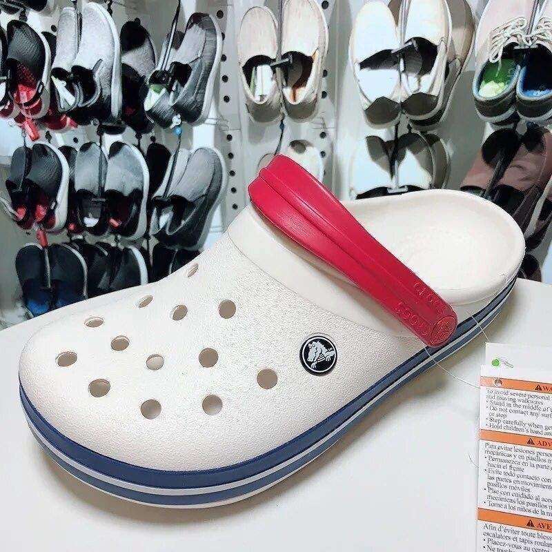 Crocs Крокбенд Клог Білі з Блакитним Crocband White Blue Clog — фото 3