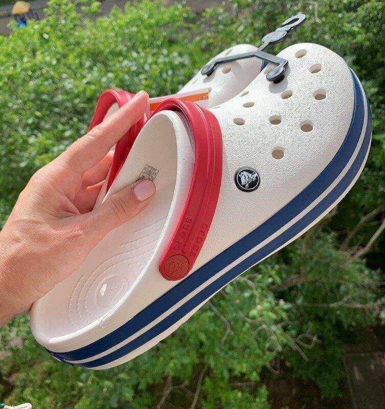 Crocs Крокбенд Клог Білі з Блакитним Crocband White Blue Clog — фото 6