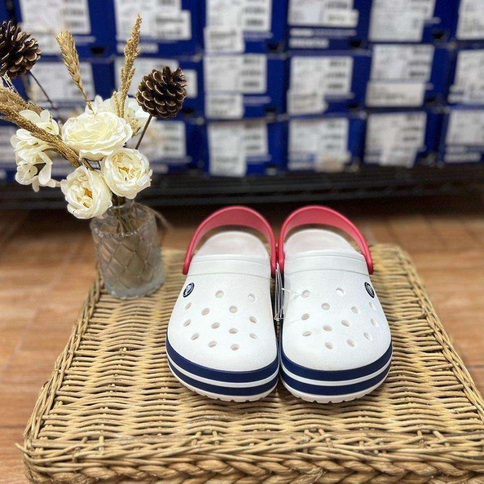 Crocs Крокбенд Клог Білі з Блакитним Crocband White Blue Clog — фото 9