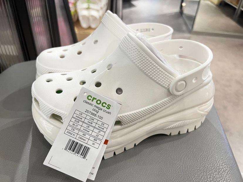 Crocs Mega Crush Clog White — фото 9