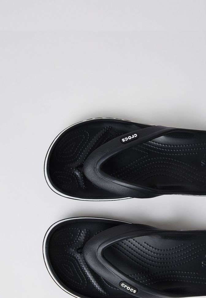 Crocs в'єтнамки Баябенд Чорні Bayaband Flip Black/White — фото 5