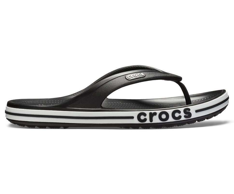 Crocs в'єтнамки Баябенд Чорні Bayaband Flip Black/White — фото 6
