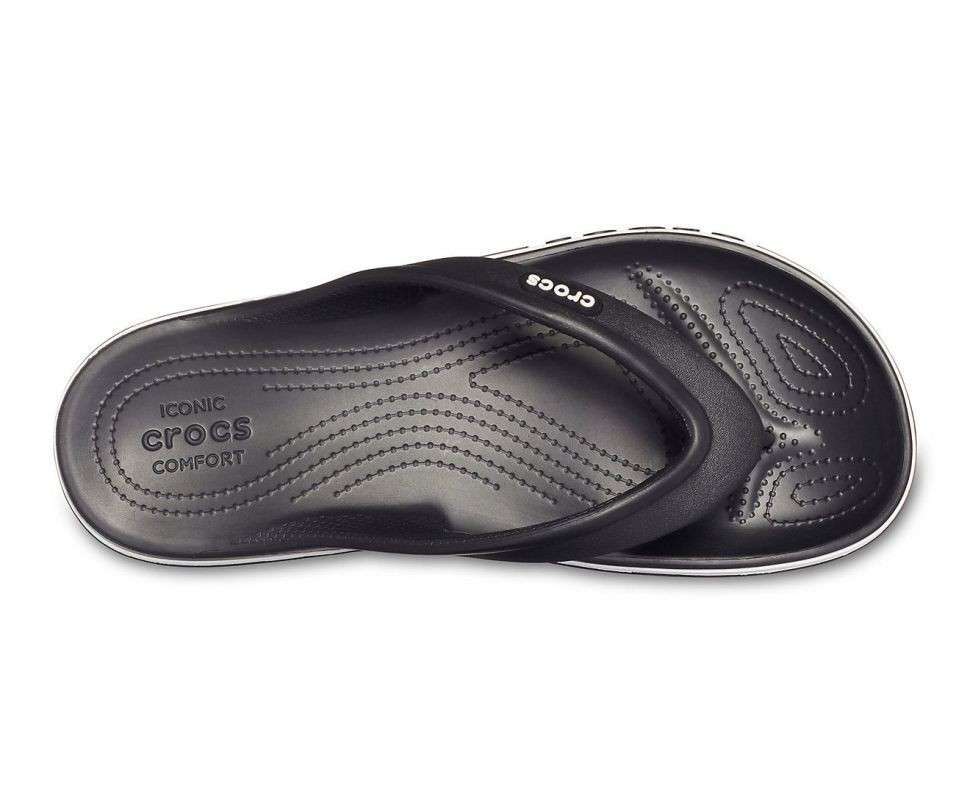 Crocs в'єтнамки Баябенд Чорні Bayaband Flip Black/White — фото 7