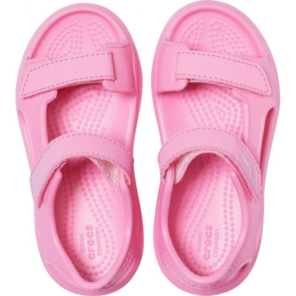 Дитячі сандалії для дівчинки Crocs Swiftwater Expedition Sandal Pink Lemonade — фото 4