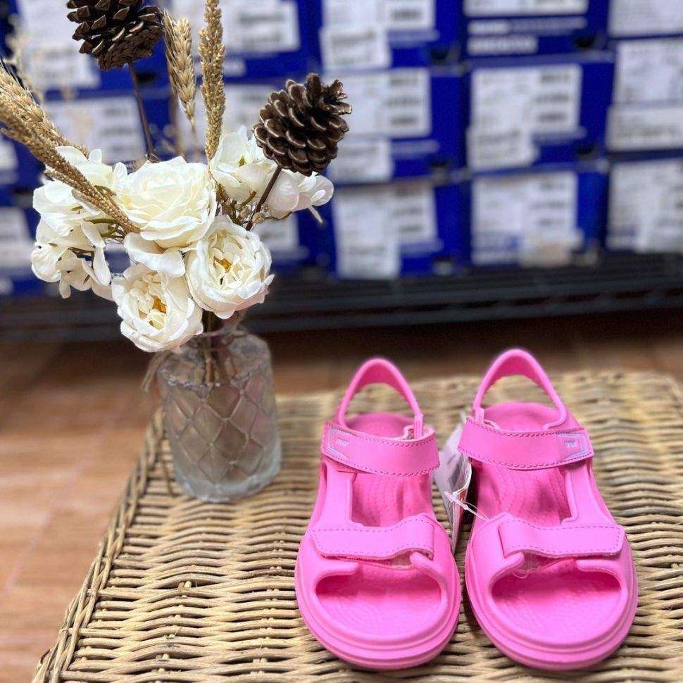 Дитячі сандалії для дівчинки Crocs Swiftwater Expedition Sandal Pink Lemonade — фото 8