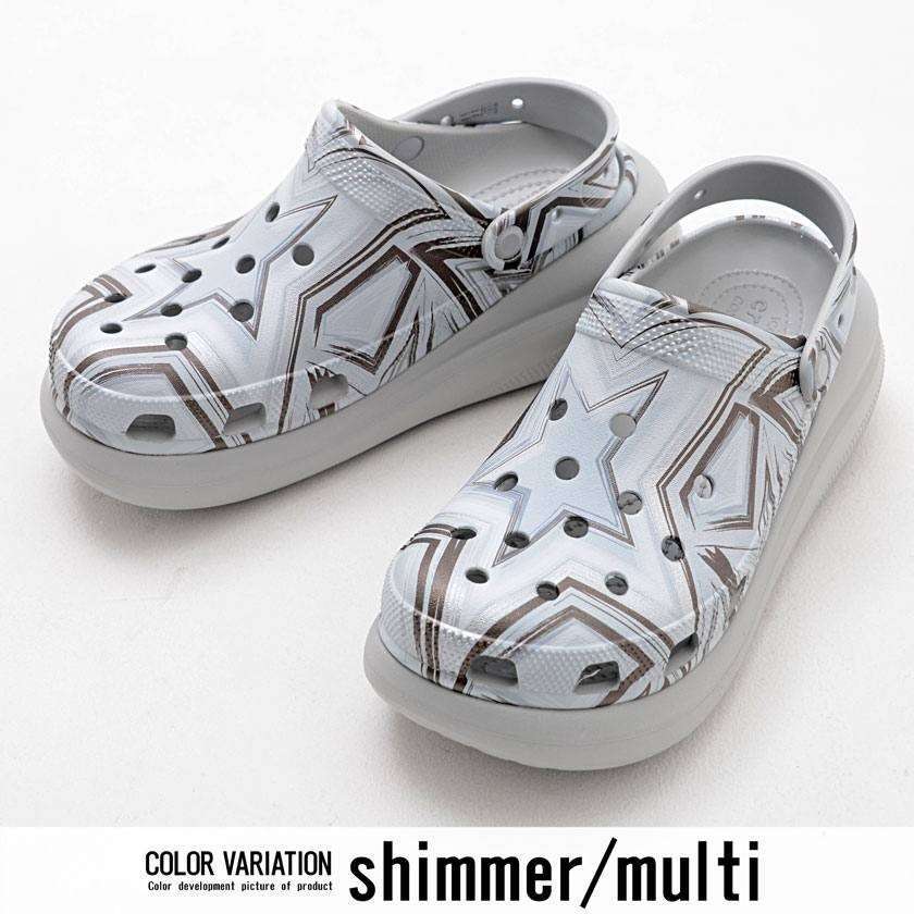Жіночі Crocs Classic Crush Hi-Lo Disco Shimmer / Multi — фото 2