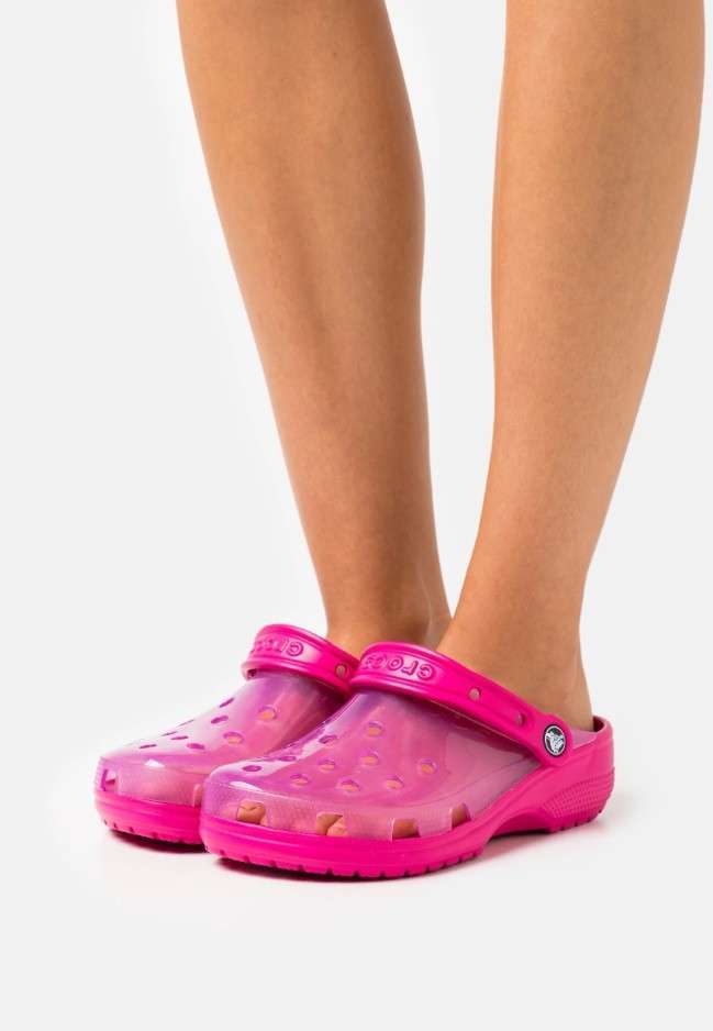 Жіночі Crocs Classic Translucent Clog Candy Pink — фото 3