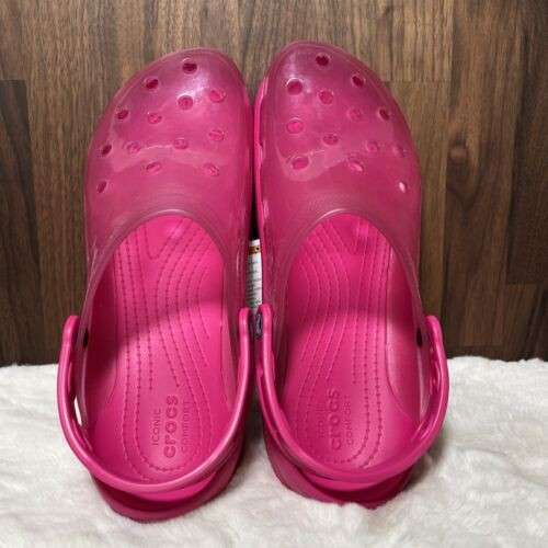 Жіночі Crocs Classic Translucent Clog Candy Pink — фото 5