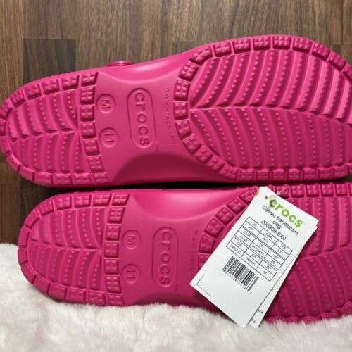 Жіночі Crocs Classic Translucent Clog Candy Pink — фото 6