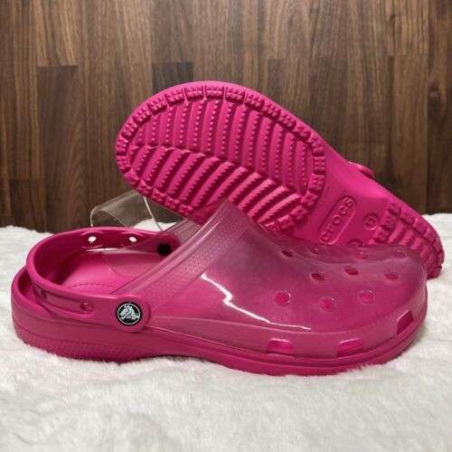 Жіночі Crocs Classic Translucent Clog Candy Pink — фото 7