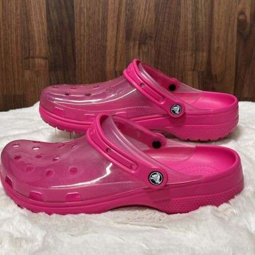 Жіночі Crocs Classic Translucent Clog Candy Pink — фото 8