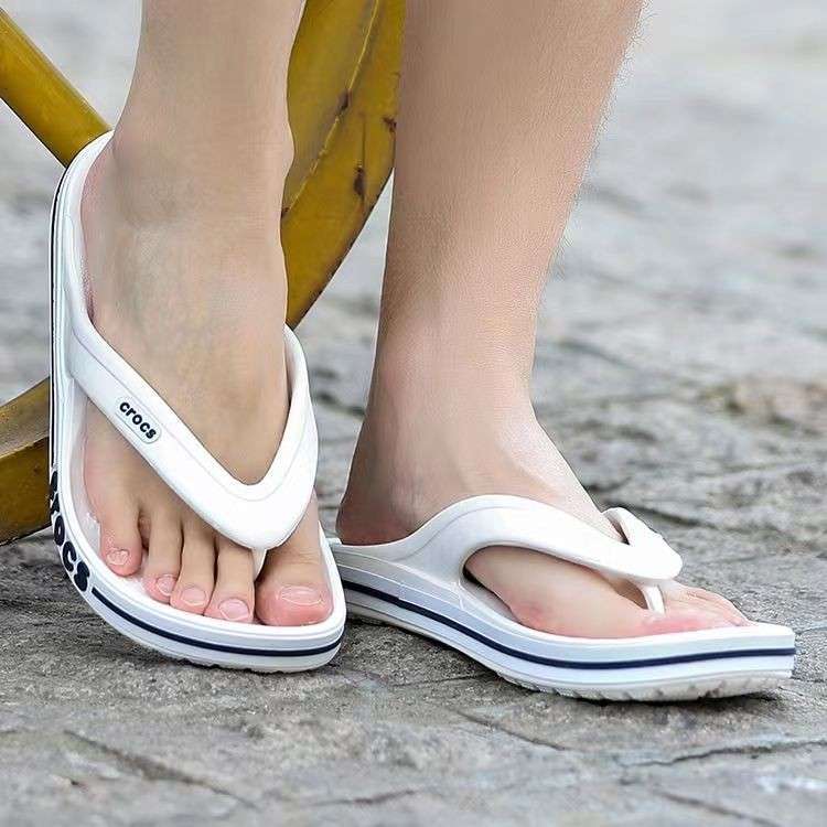 Чоловічі Crocs в'єтнамки Баябенд БІлі Bayaband Flip White/Navy — фото 2