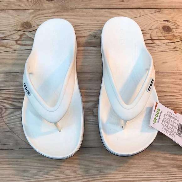 Чоловічі Crocs в'єтнамки Баябенд БІлі Bayaband Flip White/Navy — фото 12