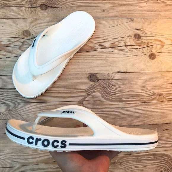 Чоловічі Crocs в'єтнамки Баябенд БІлі Bayaband Flip White/Navy — фото 14