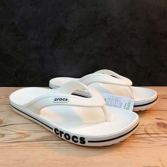 Чоловічі Crocs в'єтнамки Баябенд БІлі Bayaband Flip White/Navy — фото 3