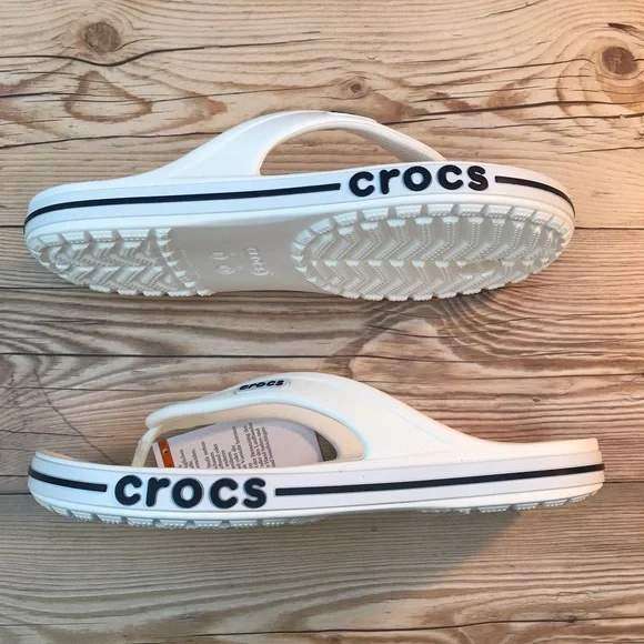 Чоловічі Crocs в'єтнамки Баябенд БІлі Bayaband Flip White/Navy — фото 4