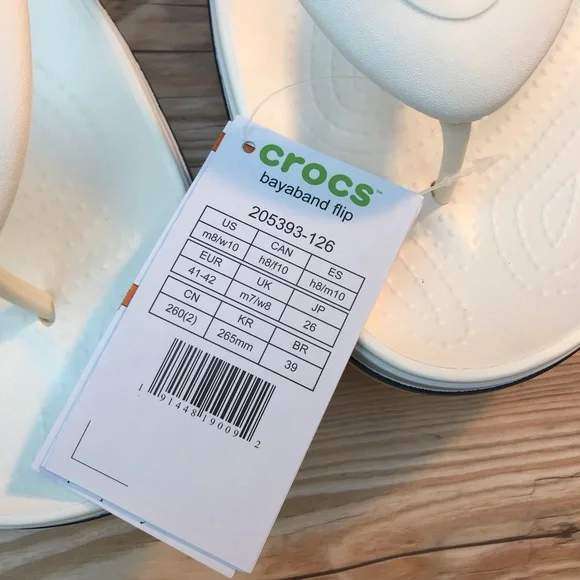 Чоловічі Crocs в'єтнамки Баябенд БІлі Bayaband Flip White/Navy — фото 6
