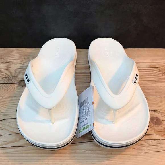 Чоловічі Crocs в'єтнамки Баябенд БІлі Bayaband Flip White/Navy — фото 9