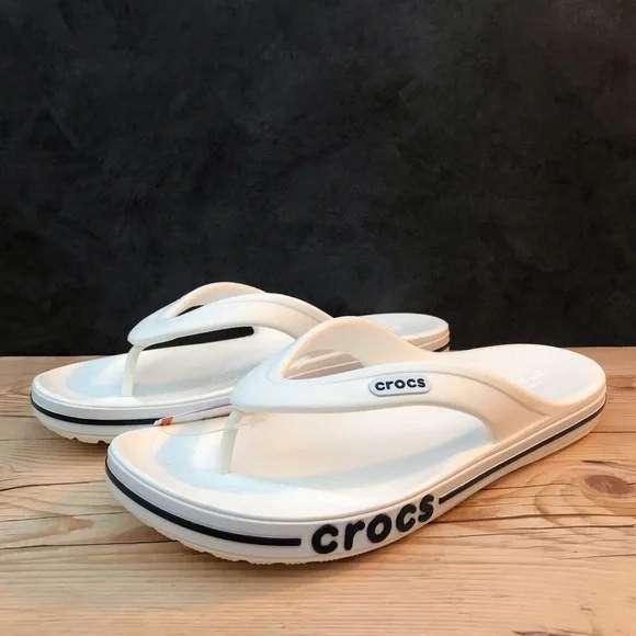 Чоловічі Crocs в'єтнамки Баябенд БІлі Bayaband Flip White/Navy — фото 10