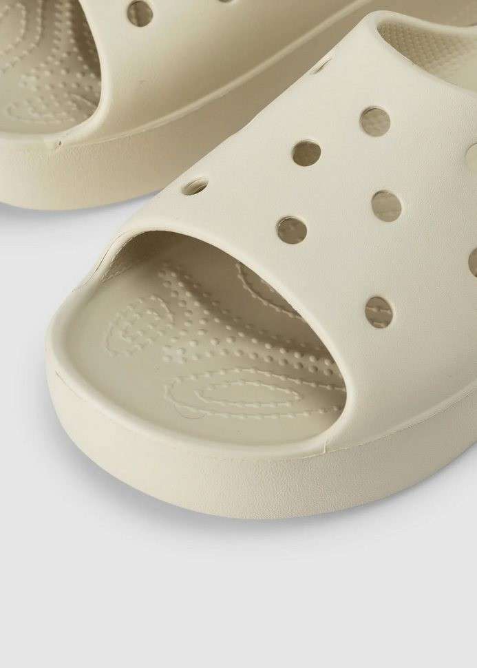 Жіночі шльопанці Crocs Classic Platform Slide Bone — фото 9