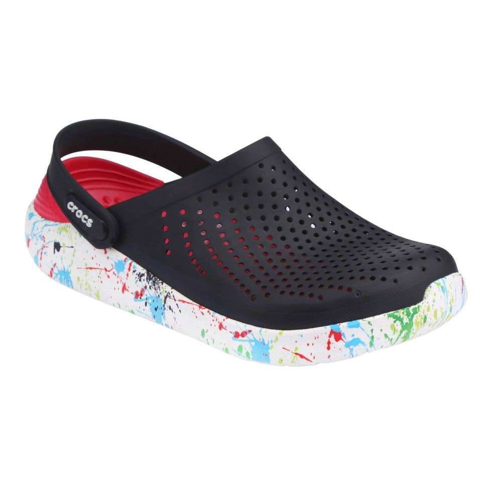 Чоловічі Crocs Лайтрайд Клог Чорні LiteRide Clog Black/white Printed — фото 6