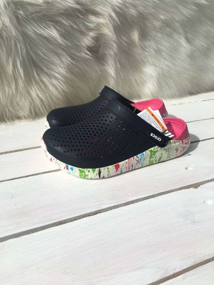 Жіночі Crocs LiteRide™ Clog Navy/Pink — фото 9