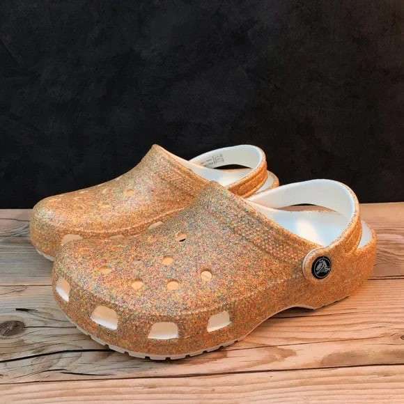 Жіночі Crocs Classic Gold Glitter Clog — фото 11
