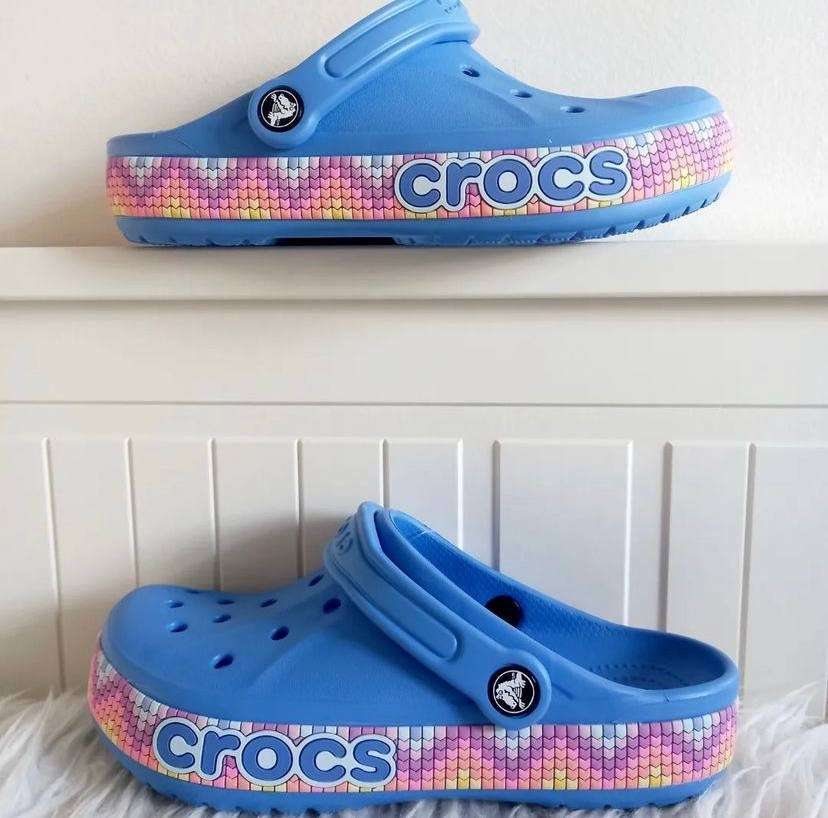 Жіночі Crocs Bayaband Clog Chevron Powder Blue / Multi — фото 2