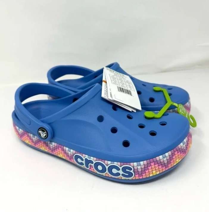 Жіночі Crocs Bayaband Clog Chevron Powder Blue / Multi — фото 9