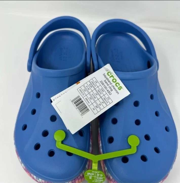 Жіночі Crocs Bayaband Clog Chevron Powder Blue / Multi — фото 10