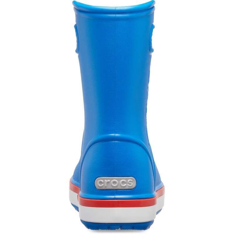 Crocs Дитячі Чоботи Для ДІвчат Сині Crocband Rain Boot Bright Cobalt/Flame — фото 2