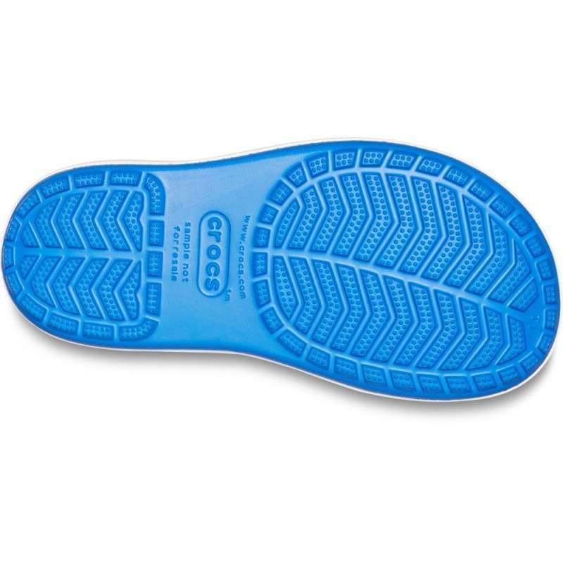 Crocs Дитячі Чоботи Для ДІвчат Сині Crocband Rain Boot Bright Cobalt/Flame — фото 3