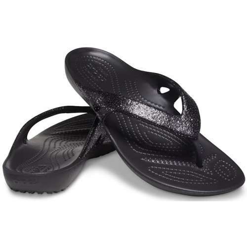 Жіночі в'єтнамки Crocs Kadee II Glitter Black Flip — фото 1