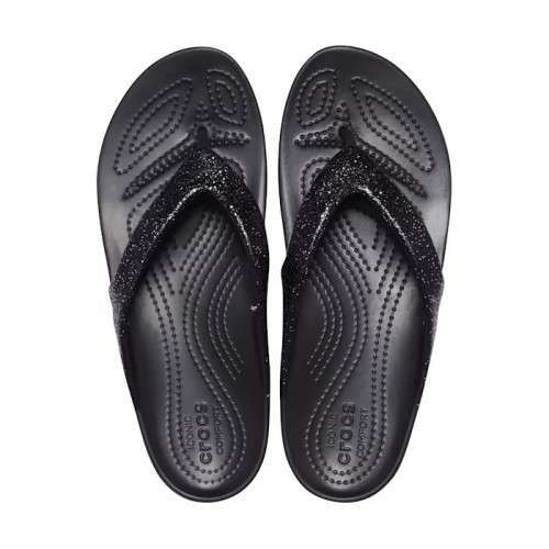 Жіночі в'єтнамки Crocs Kadee II Glitter Black Flip — фото 8