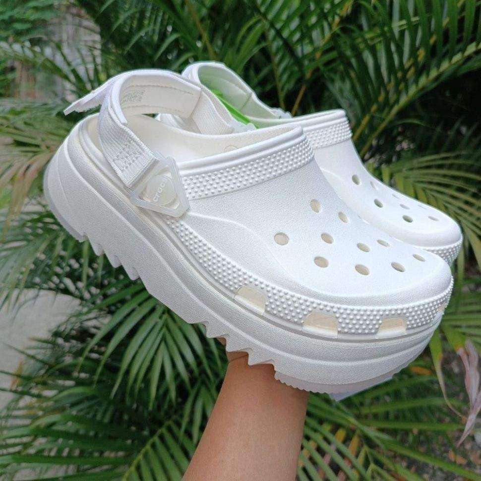 Жіночі Crocs Hiker Xscape Platform Clog White — фото 9